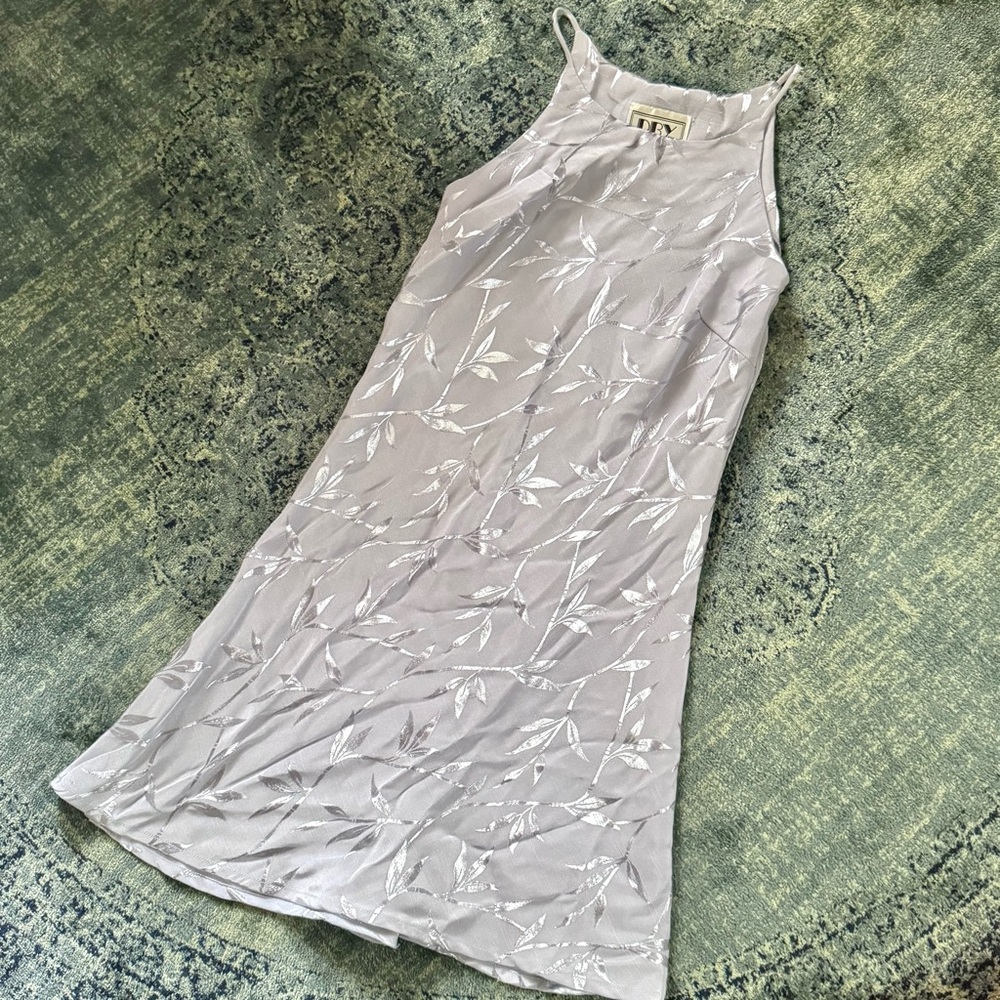 DBY - Women’s (S) Vintage Violet Purple / Silver Iridescent Flare Mini Dress
